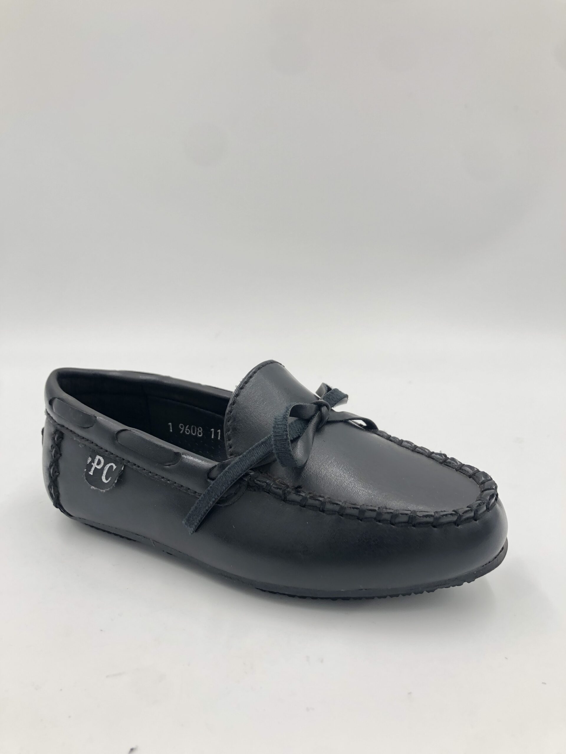 Crouch 9608 Kids Black Lace Loafer - Shoe World